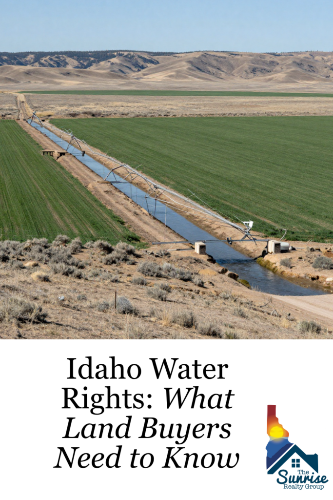 Learn how Idaho water rights affect land purchases, wells, irrigation, priority dates, transfers, development, and building plans.